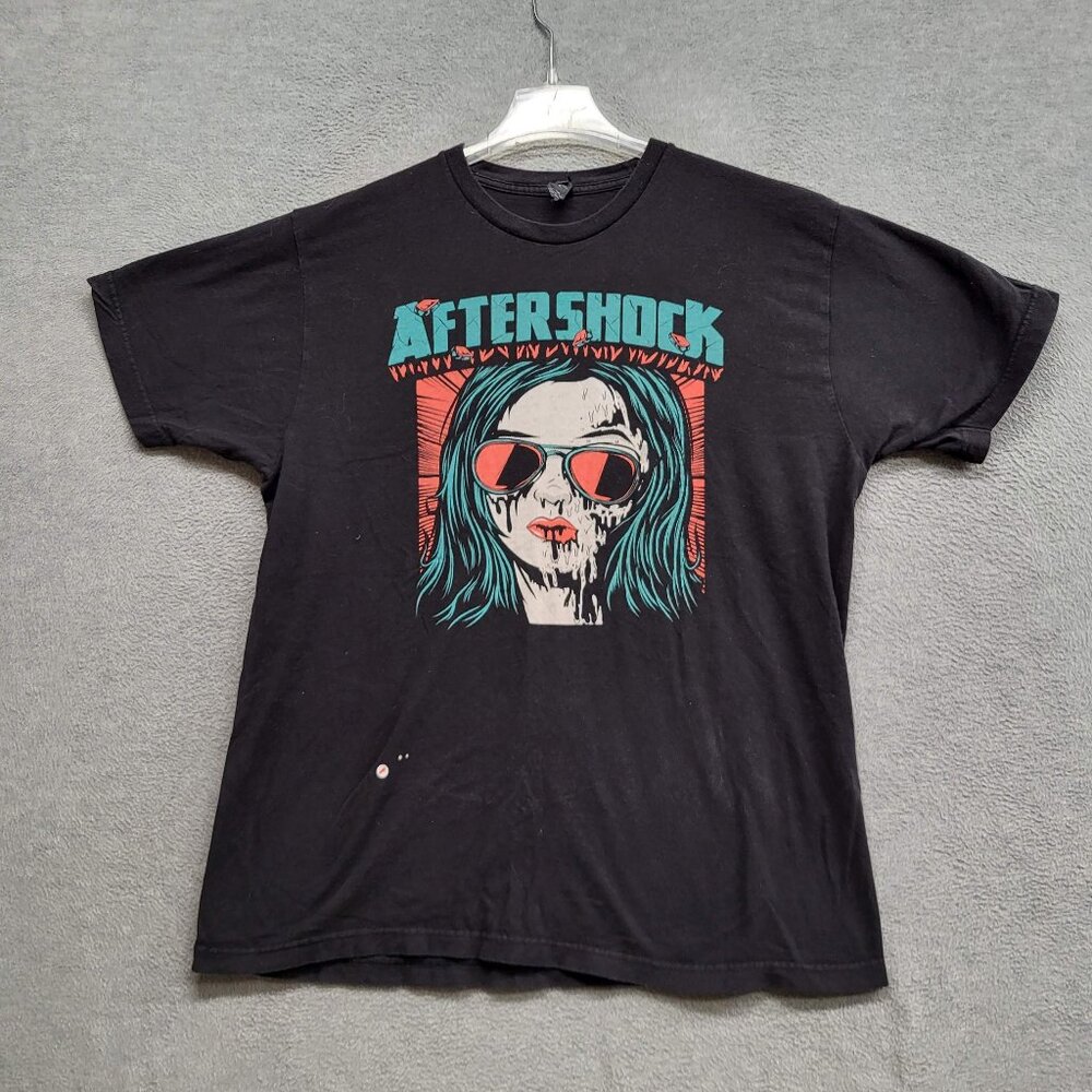 Aftershock Festival Men Shirt XL Black 2015 Short Sleeve Tee READ